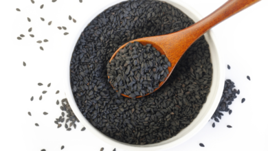 black sesame seeds