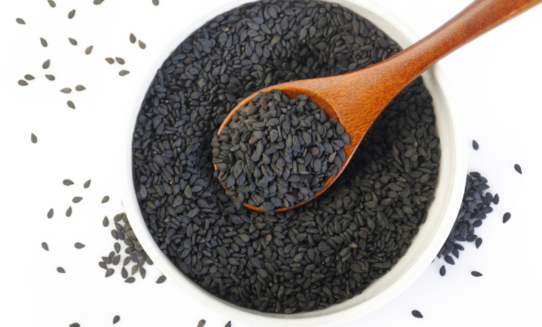 black sesame seeds