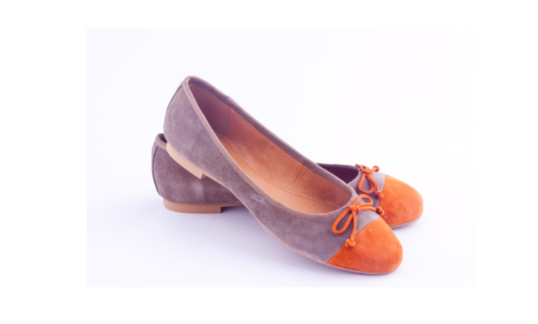 aetrex caroline taupe mary jane flats shoes 7 c/d