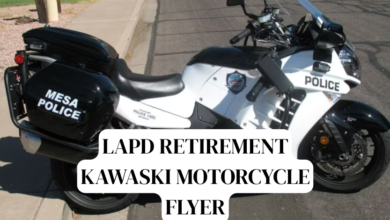 lapd retirement kawaski motorcycle flyer