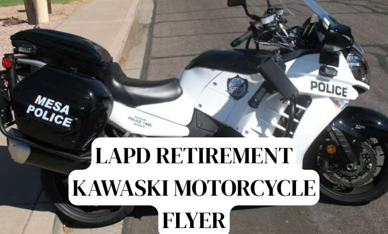 lapd retirement kawaski motorcycle flyer